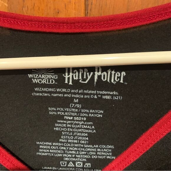 Harry Potter raglan style T-shirt 3/4 sleeve size junior medium - Picture 3 of 9